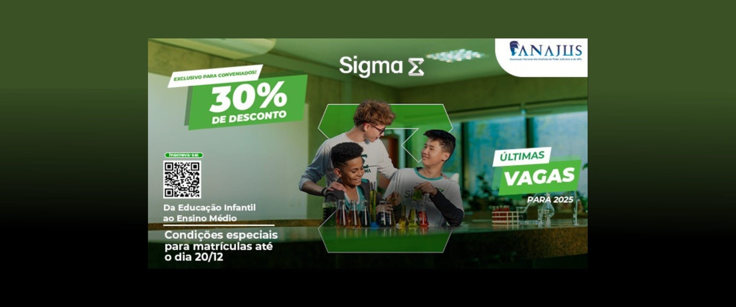 ANAJUS firma convênio com o Colégio Sigma: benefícios exclusivos para associados e dependentes