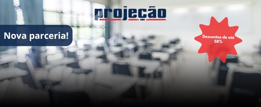 Nova parceria ANAJUS + Projeção garante até 58% de desconto em cursos de graduação, pós e ensino básico!