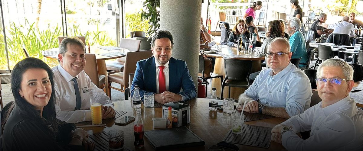 Almoço de articulação institucional - ANAJUS e SINDOJAF encontram Dr. Rafael Viegas