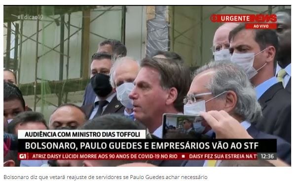 Bolsonaro diz que vai vetar trecho da ajuda aos estados que libera reajuste salarial para servidores