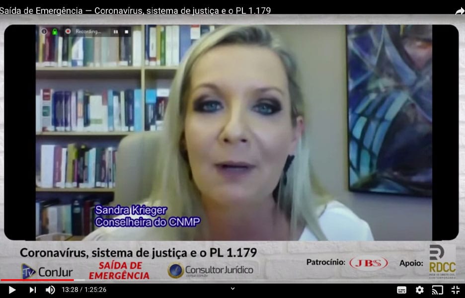 Conselheiros do CNMP debatem atuação da Justiça na crise da pandemia do coronavírus