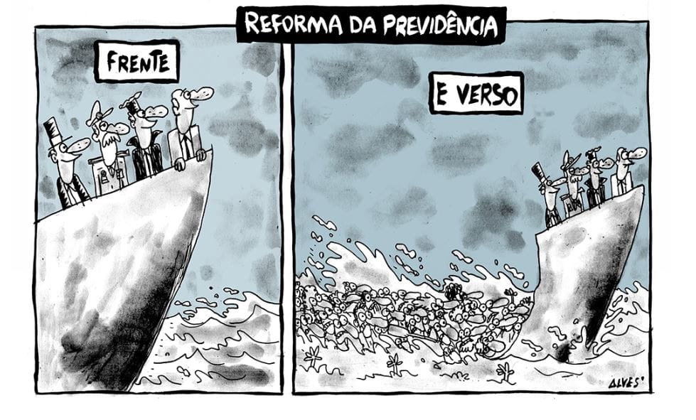 Conheça os vencedores de concurso de  charges sobre a reforma da Previdência