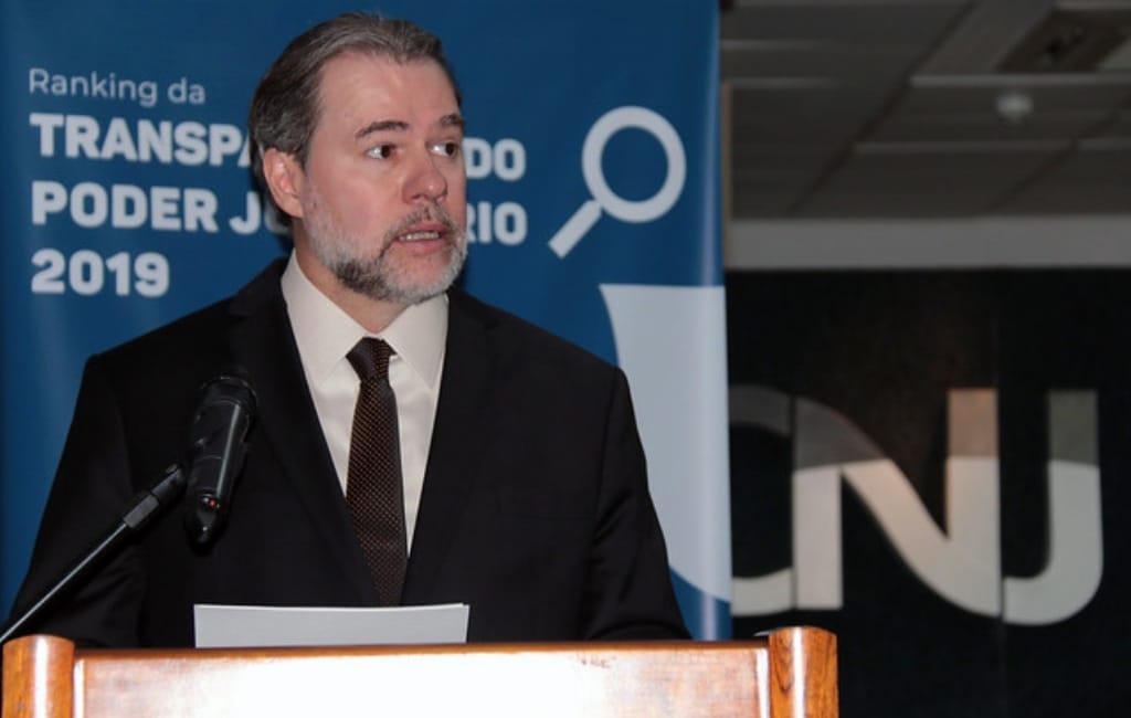 Presidente Dias Toffoli entrega prêmios a tribunais mais transparentes