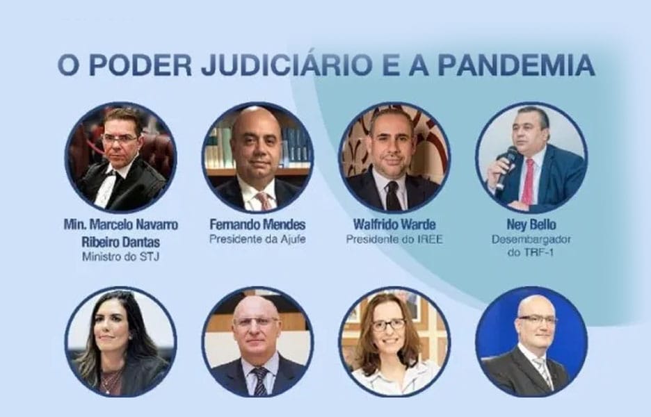 Magistrados discutem “O Poder Judiciário e a Pandemia” em webinar nesta segunda (27)